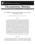 Occasional Papers